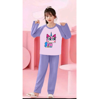 🌸 BỘ ĐỒ BÉ GÁI DÀI TAY – HÌNH CỰC ĐÁNG YÊU 🐱💕 DS289