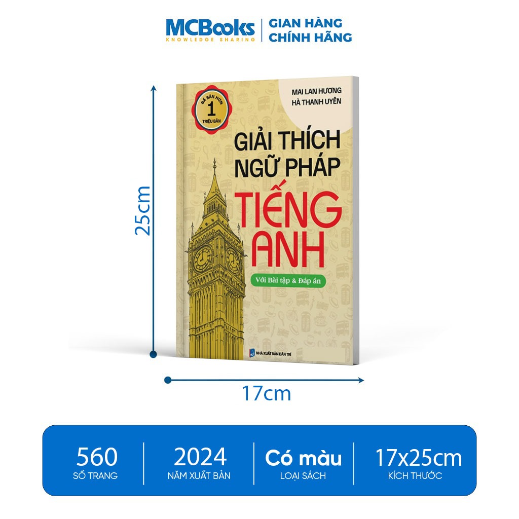 Sách - Giải Thích Ngữ Pháp Tiếng Anh Mai Lan Hương (Tái bản 2024)