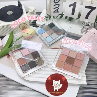 [GOGO TALES]Bảng Phấn Mắt Gogo Tales 9 Ô Vỏ Hồng Nắp Trượt Nam Châm, 9g (GT801)