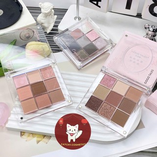 [GOGO TALES]Bảng Phấn Mắt Gogo Tales 9 Ô Vỏ Hồng Nắp Trượt Nam Châm, 9g (GT801)