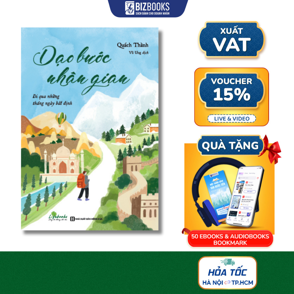 Sách - Dạo bước nhân gian - Đi qua những tháng ngày bất định - Bizbooks