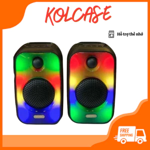Loa Bluetooh Mini KIMISO QS-4038 Dung Lượng Pin 300mAh Kích Thước Loa 3 Inch Để Bàn Loa Không Dây Có Đèn Led Theo Nhạc