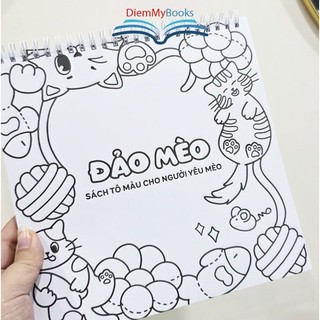 Sách tô màu Đảo Mèo Sách Tô Màu Cho Người yêu Mèo. Dành Cho Mọi Lứa Tuổi-Tô Màu Sáng Tạo Thư Giãn