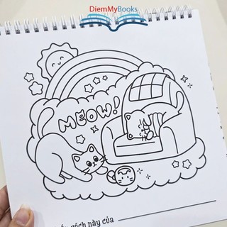 Sách tô màu Đảo Mèo Sách Tô Màu Cho Người yêu Mèo. Dành Cho Mọi Lứa Tuổi-Tô Màu Sáng Tạo Thư Giãn