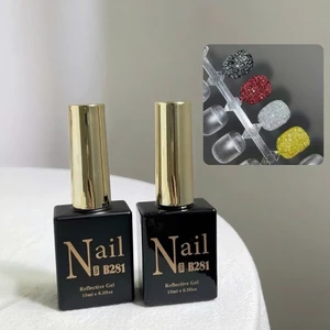 Sơn Gel Nhũ Flash B281 Cao Cấp Siêu Sáng Màu Bạc Và Vàng (lẻ 1 chai 15ml)