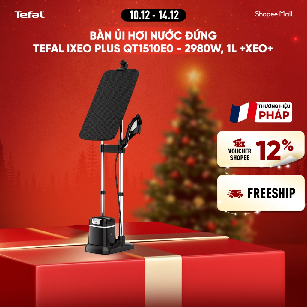  Bàn ủi hơi nước đứng Tefal IXEO Plus QT1510E0 - 2980W, 1L