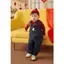 Quần Yếm Nhung Tăm Lót Lông Thêu Tết Thời Trang Thu Đông Dễ Thương Cho Bé Trai Bé Gái Obebi Y128