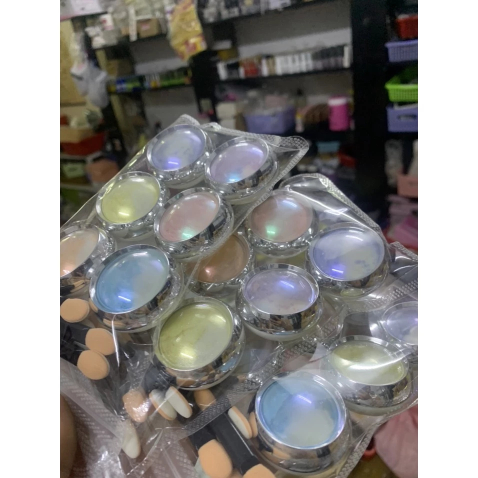 Bột Tráng Gương Ngọc Trai Nhiều Màu Set 6 Hũ Hot Trend | Bột Nail Mirror Pearl Tạo Hiệu Ứng Xà Cừ Lấp Lánh.