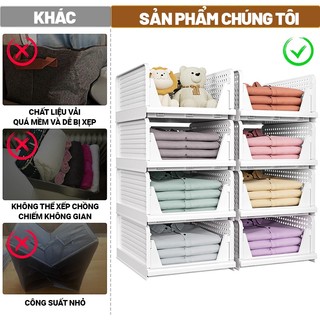 ZiinLife Kệ Nhựa Ngăn Kéo Đựng Đồ Đa Năng - Phân Chia Tủ Quần Áo, Thiết Kế Gấp Gọn & Xếp Chồng Thông Minh