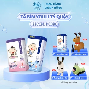 Bỉm Quần Youli Tý Quậy tinh chất lựu đỏ đủ size S đến 3X