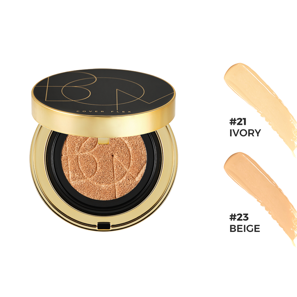 Combo BOM Cover Flex Cushion SPF 50+ PA+++ Phấn Nước Che Khuyết Điểm & Phấn Phủ Kiềm Dầu Fixing Flex Powder Pact