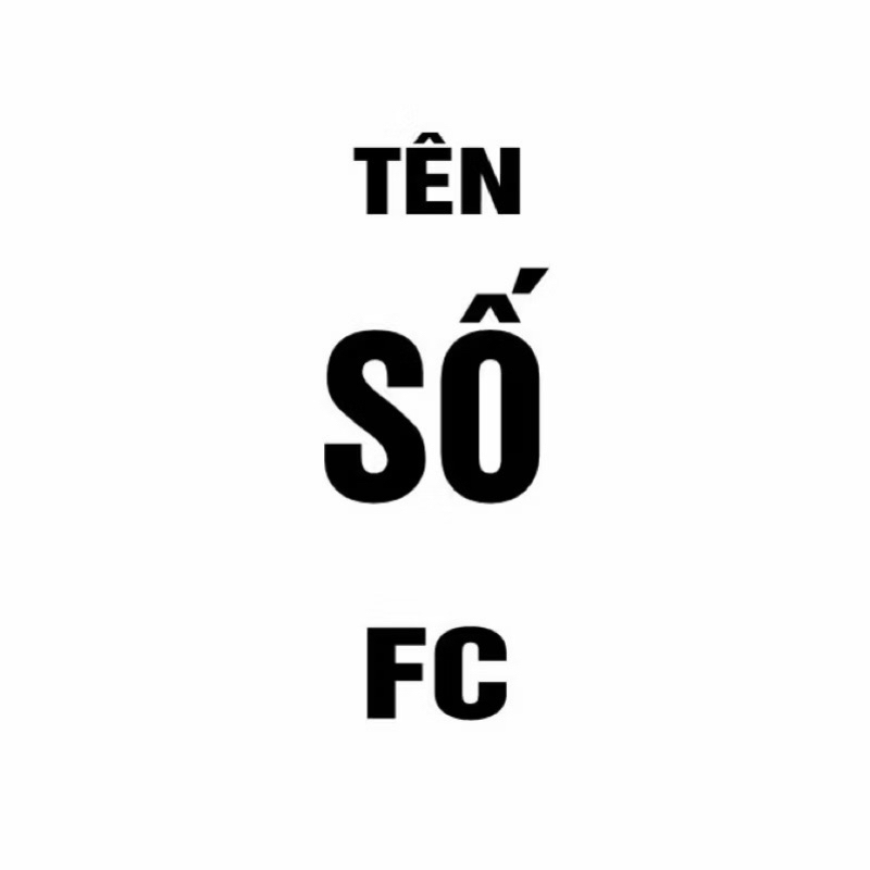 Gói In Sẵn Tên Số Chuẩn Font Thi Đấu - In Theo Yêu Cầu - QUYNH HOA FOOTBALL