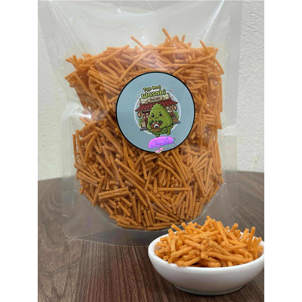 1kg,500g Que Snack Tăm Giòn Cay, Giòn Tan, Tê Lưỡi