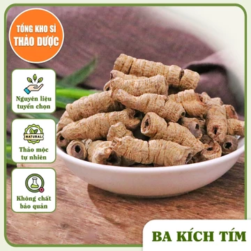 Ba kích tím 1kg, củ ba kích khô rút lõi, ba kích củ to, sạch đẹp - Tổng Kho Sỉ Thảo Dược