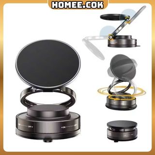 Homee.cok Giá Đỡ Điện Thoại Ô Tô Gấp Gọn, Xoay 360° Linh Hoạt Gập 180° Hít Nam Châm Siêu Chắc Chắn