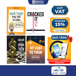 Bộ Sách 4 Kỹ Năng Nâng Tầm Cuộc Đời - Khi Tầm Tới - Tiền Sẽ Tới: Kỷ Luật Tự Thân, Dí Dỏm, Cracked It, Bản Đồ Dòng Tiền