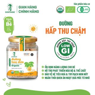 Đường hoa dừa organic Sokfarm cho bé