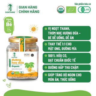 Đường hoa dừa organic Sokfarm cho bé