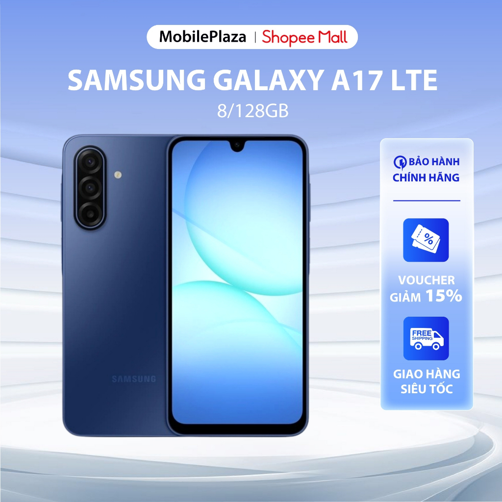 [KÍCH 25/9 - FULL VAT] - Điện thoại Samsung Galaxy A17 4G / LTE 8/128GB - Bảo hành chính hãng 12 tháng