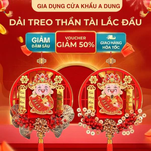 Dải Treo Thần Tài Lắc Đầu Gọi Tài Lộc Cầu May Mắn, Tài Lộc, Ông Thần Tài Lắc Đầu Trang Trí Tết Chữ Chữ Chúc Mừng Năm Mới