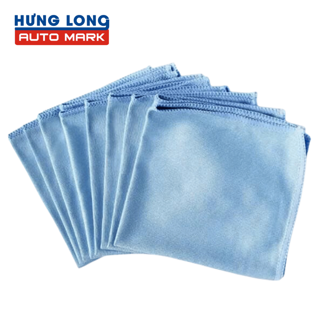 Khăn Lau Kính Ô tô Hưng Long 40x40Cm Vải Không Xù Lông Thấm Hút Mạnh Làm Sạch Nhanh | BigBuy360 - bigbuy360.vn
