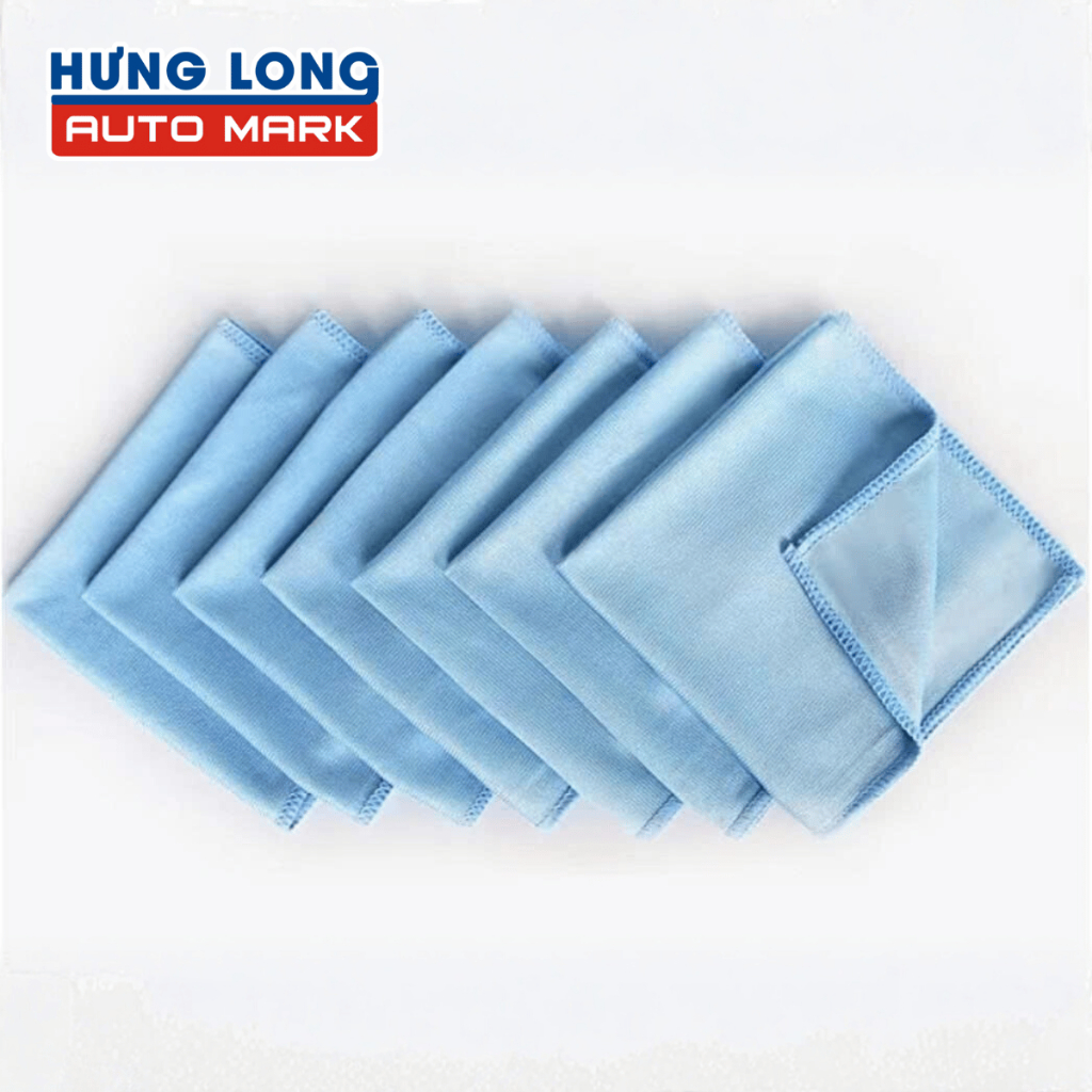 Khăn Lau Kính Ô tô Hưng Long 40x40Cm Vải Không Xù Lông Thấm Hút Mạnh Làm Sạch Nhanh | BigBuy360 - bigbuy360.vn