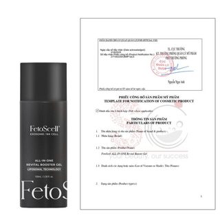 [cty] Fetoscell All In One – Revital Booster Gel – Gel Feto Scell Dưỡng Phục Hồi Da Nhạy Cảm, Tổn Thương