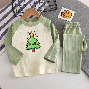 🌸 ĐỒ BỘ BÉ GÁI DÀI TAY GÂN MỀM MỊN – HÌNH DỄ THƯƠNG 🌸 DG290