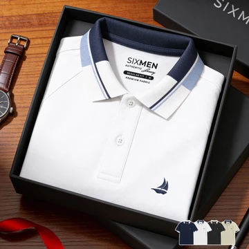 [BEST SELLER] Áo Polo nam MARIN Elegant, Vải Cá Sấu FeelMax Cao Cấp Co Giãn Thoáng Mát - SIXMEN