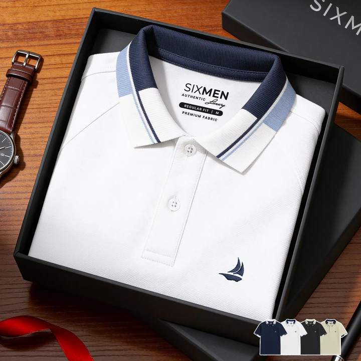 [BEST SELLER] Áo Polo nam MARIN Elegant, Vải Cá Sấu FeelMax Cao Cấp Co Giãn Thoáng Mát - SIXMEN