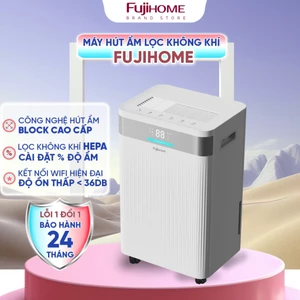 Máy hút ẩm lọc không khí HEPA 25m2 FUJIHOME công nghệ máy nén máy hút ẩm không khí phòng khách ngủ đa năng dehumidifiers