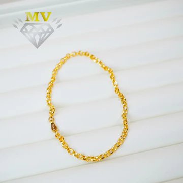 Lắc Tay Cong Bọng Nhỏ Thưa (Dài 15-17.5cm) | V610 • Minh Vàng