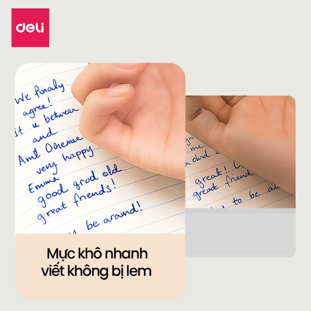 Bút Gel Gắn Charm Xinh Xắn Deli Bút Bi Nước Mực Đen Ngòi ST Nhanh Khô 0.5mm Cao Cấp Thiết Kế Mới Cho Học Sinh Sinh Viên