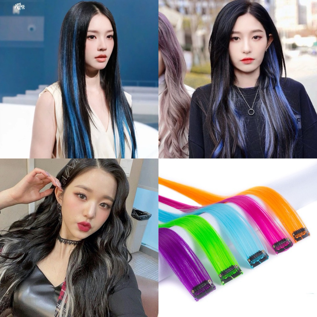 [RẺ NHẤT] LINE TÓC GIẢ/ SỢI NỐI MÀU/ HIGHTLIGHT TÓC BẢNG 25 MÀU