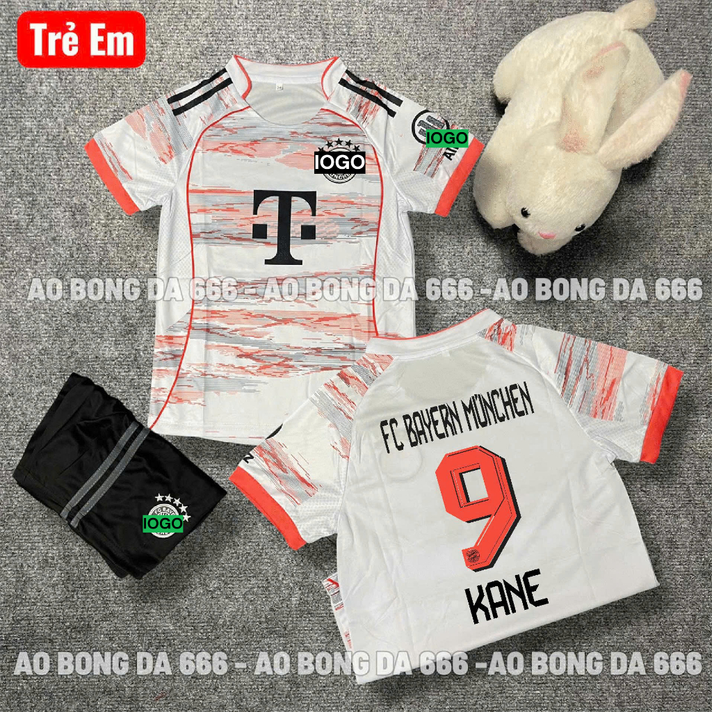ÁO BÓNG ĐÁ , ÁO BÓNG ĐÁ TRẺ EM CLB Bayern munich 25/26 - IN SẴN TÊN CẦU THỦ - VẢI MÈ THÁI CAO CẤP 2