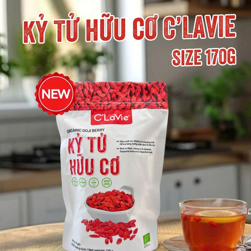 Kỷ tử hữu cơ Organic Goji Berries C'Lavie/ Green Nature