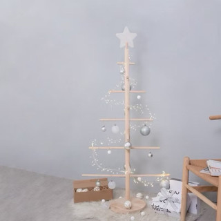 Cây thông noel gỗ thông cao lắp ráp gọn nhẹ - Cây thông noel mini trang trí giáng sinh năm mới