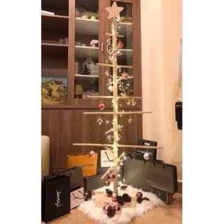 Cây thông noel gỗ thông cao lắp ráp gọn nhẹ - Cây thông noel mini trang trí giáng sinh năm mới