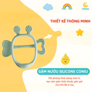 Gặm Nướu Bee Cho Bé Coniu Siêu Mềm Giúp Giảm Ngứa Nướu An Toàn Cho Bé( Có Hộp Đưng)