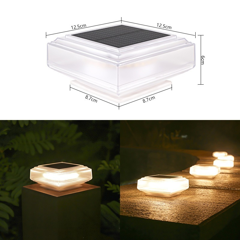 Đèn tường năng lượng mặt trời mới Đèn sân ngoài trời Vườn biệt thự Cột đèn ngoài trời Đèn đường chống mưa