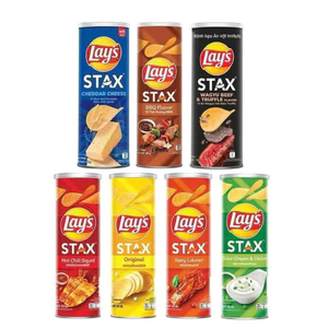 1 lon chỉ 30k -Snack Khoai tây Lays Stax đủ vị lon 100g với 6 vị chỉ có