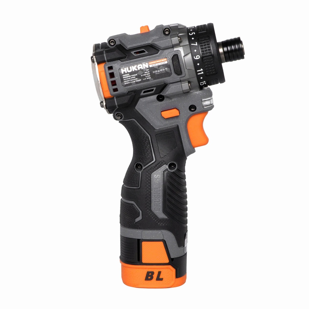 Máy bắt vít cấp trượt HUKAN - CVT345, Lực siết 45Nm, 23 Cấp Trượt và chế độ khoan, Pin 4cell 16.8V