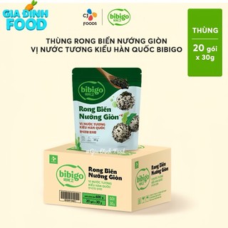Rong biển Vị Cá Hồi 45g/ Nước Tương Kiểu Hàn Quốc Bibigo 30g