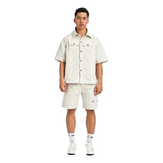 Áo sơ mi chính hãng Mikenco ARCHIVE MONOGRAM KHAKI SHIRT |TẶNG TÚI GIẤY|