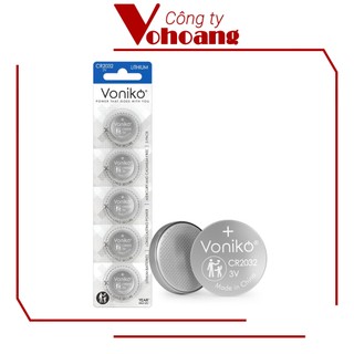 Pin Voniko CR2032 Lithium thương hiệu Mỹ chính hãng, điện áp 3V, tương thích mọi thiết bị, pin lâu