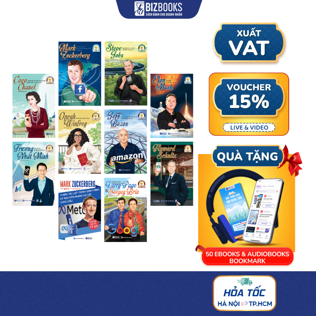 Sách Ươm Mầm Tỷ Phú Nhí | Bizbooks – Truyện Tranh Doanh Nhân Truyền Cảm Hứng Cho Trẻ | NXB Hồng Đức