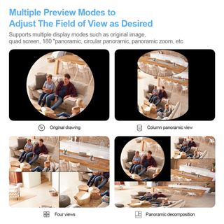 V380 PRO 360 Xem toàn cảnh bóng đèn 3MP Camera Tầm nhìn ban đêm WiFi CCTV Fisheye Lens Camera ánh sáng lũ lụt