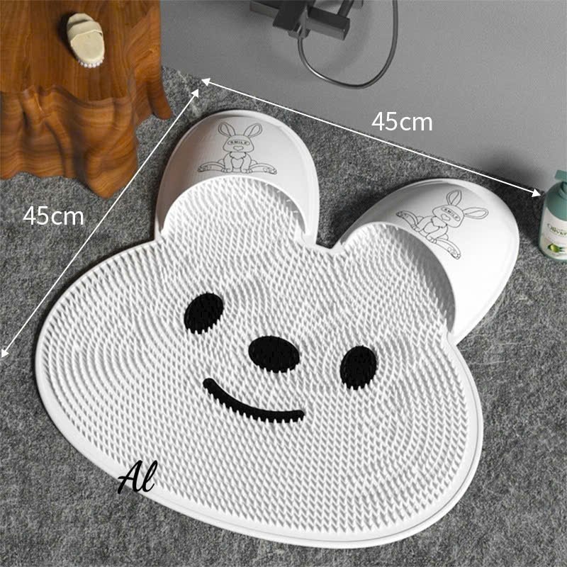 Thảm Cọ Chân Massage Dễ Thương, Thảm Chà Bàn Chân Chống Trượt Silicon Hình Thỏ