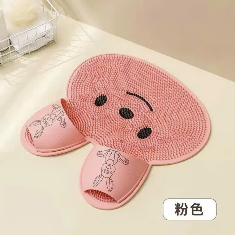 Thảm Cọ Chân Massage Dễ Thương, Thảm Chà Bàn Chân Chống Trượt Silicon Hình Thỏ