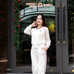 Bộ thể thao nữ poly cotton 2da áo dài quần dài SUNFLY SS5819 — ảnh 7